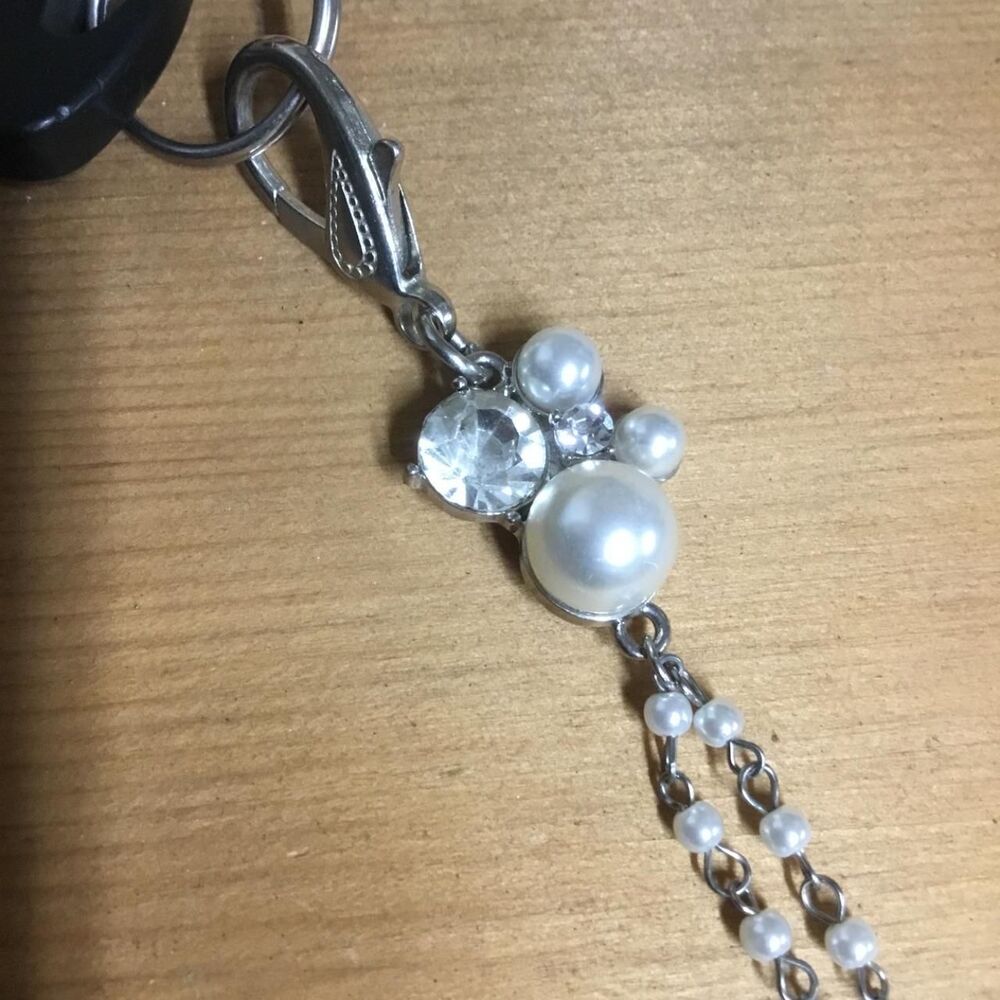 Pearl Lanyard | Rhinestone ID Badge Holder | Elegant Key Holder | Teacher Gift